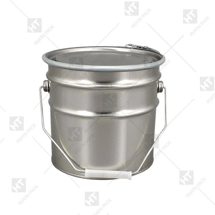 Metal Pail With Lock Ring Lid
