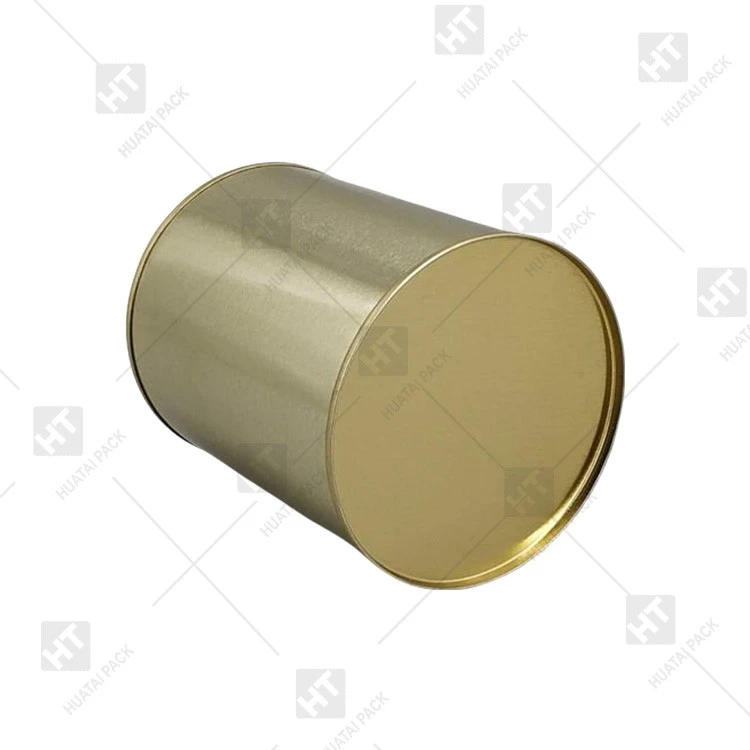 Round Empty Metal Tin Can