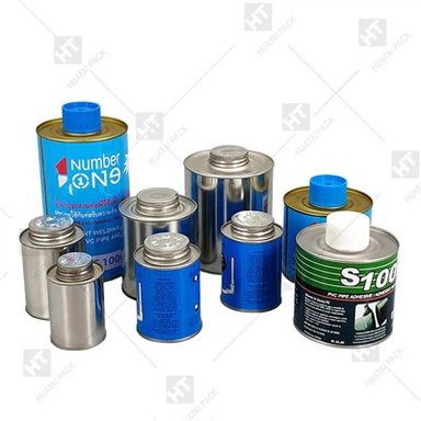 Lata de estaño de tornillo de utilidad de pegamento